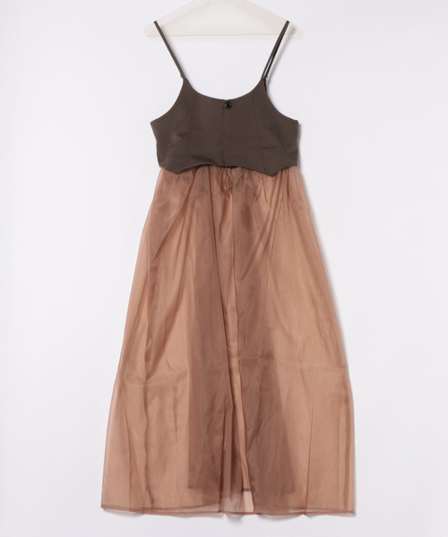 ツイル×オーガンジーマルチWAYワンピース（ワンピース）｜STYLEBLOCK（スタイルブロック）