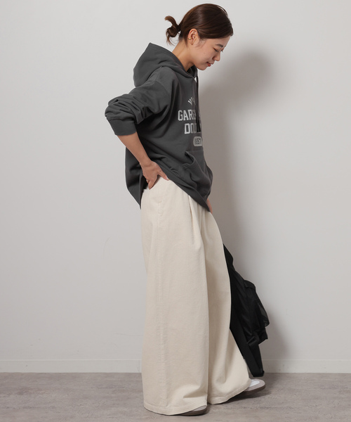 JOURNAL STANDARD relume（ジャーナルスタンダード　レリューム）の「ウォッシャブルコーデュロイタックワイドパンツ（その他パンツ・レディース・サックスブルー/チャコールグレー/ホワイト・36/38/40）」の13枚目の写真