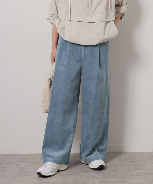 JOURNAL STANDARD relume（ジャーナルスタンダード　レリューム）の「ウォッシャブルコーデュロイタックワイドパンツ（その他パンツ・レディース・サックスブルー/チャコールグレー/ホワイト・36/38/40）」の22枚目の写真