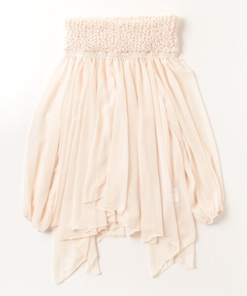 TITTY&CO.（ティティーアンドコー）の「シフォンオフショルトップス（シャツ/ブラウス・レディース・ホワイト/アイボリー・FREE）」の2枚目の写真