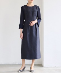 AIMER | シフォンスリーブシャンタンワンピース　結婚式　お呼ばれ　ドレス　20代 30代 40代(ワンピース)