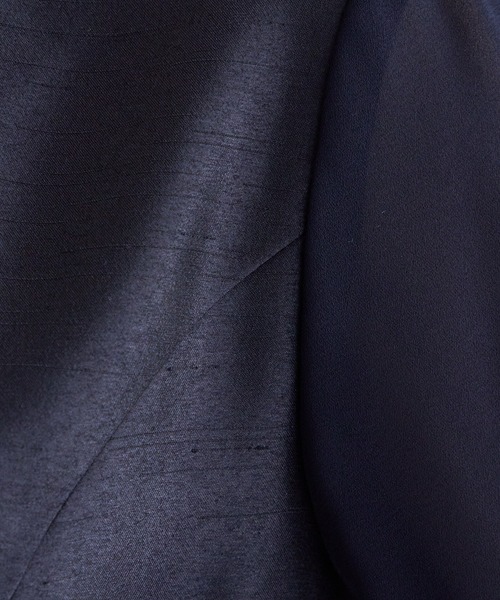 AIMER(エメ)の「シフォンスリーブシャンタンワンピース 結婚式 お呼ばれ ドレス 20代 30代 40代(ワンピース・レディース・ネイビー/ベージュ・LARGE/MEDIUM)」の15枚目の写真