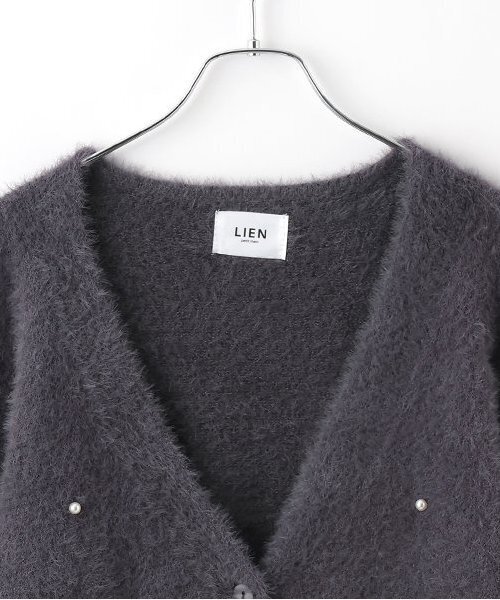 petit main LIEN（プティマインリアン）の「【リンク】シャギーニットカーディガン（カーディガン/ボレロ・レディース・アイボリー/ライトピンク/グレー・FREE）」の12枚目の写真