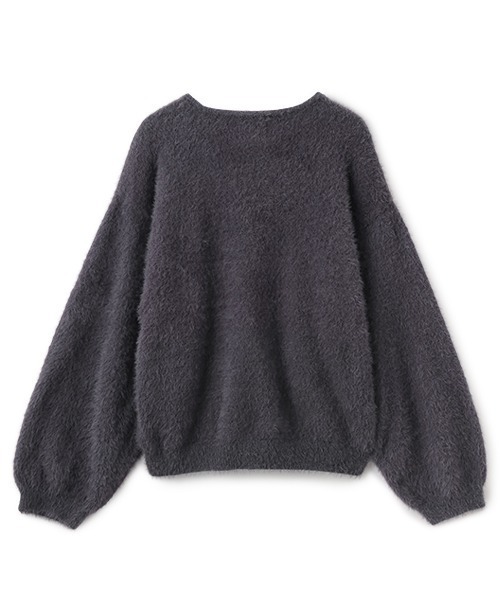 petit main LIEN（プティマインリアン）の「【リンク】シャギーニットカーディガン（カーディガン/ボレロ・レディース・アイボリー/ライトピンク/グレー・FREE）」の7枚目の写真