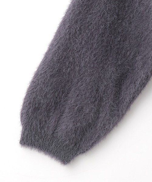 petit main LIEN（プティマインリアン）の「【リンク】シャギーニットカーディガン（カーディガン/ボレロ・レディース・アイボリー/ライトピンク/グレー・FREE）」の9枚目の写真