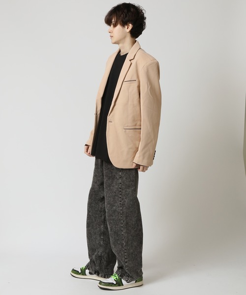 美品 JUNMEN イタリア製生地 スエード テーラードジャケット 裏地赤 L セールFashion - 美品 JUNMEN イタリア製生地 スエード