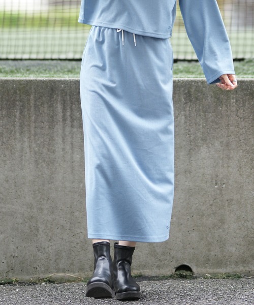 ROXY(ロキシー)の「ROXY/ロキシー ロングスカート RSK251082(スカート・レディース・サンドベージュ/ライトブルー/ブラック・M)」の1枚目の写真