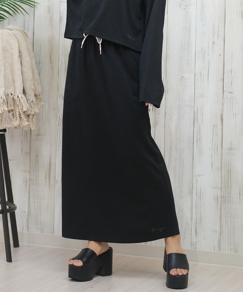 ROXY(ロキシー)の「ROXY/ロキシー ロングスカート RSK251082(スカート・レディース・サンドベージュ/ライトブルー/ブラック・M)」の2枚目の写真