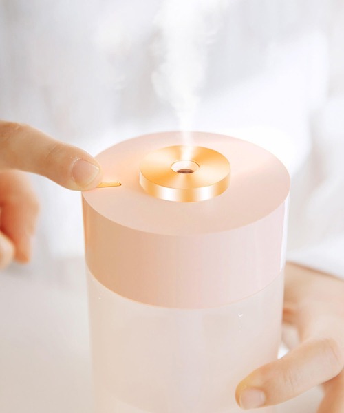 Cinderella(シンデレラ)の「加湿器 超音波式 卓上加湿器 オフィス 充電式 コンパクト 小型 静穏 インテリア かわいい おしゃれ プレゼント ギフト(生活家電・レディース・ピンク/ホワイト・FREE)」の6枚目の写真