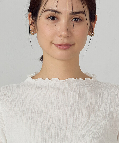 COMME CA ISM(コムサイズム)の「ボトルネックカットソー(Tシャツ/カットソー・レディース・ブラック/ホワイト・MEDIUM/LARGE)」の11枚目の写真