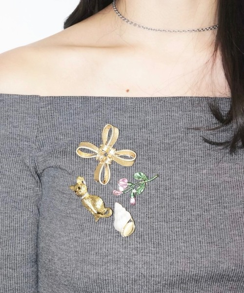 【vintage】多様なデザインのブローチセット　130点以上　まとめ売り select 】vintage like broach set / ブローチセット（ブローチ