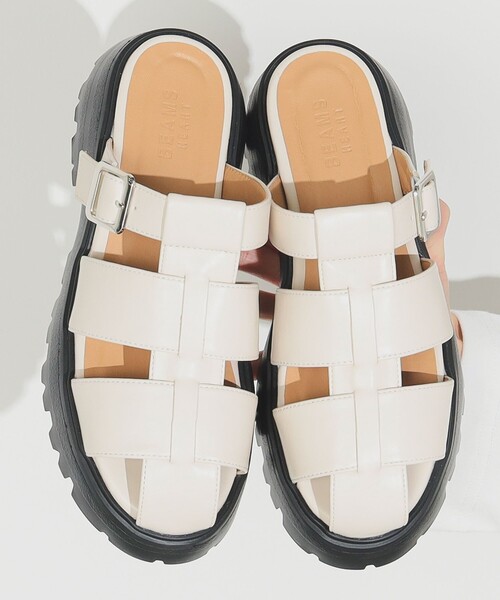 BEAMS HEART（ビームスハート）の「ボリュームソール グルカサンダル 25SS（22.5～24.5cm）（サンダル・レディース・シルバー/オフホワイト/ブラック・SMALL/LARGE/MEDIUM）」の21枚目の写真