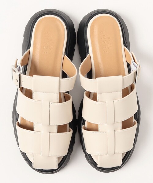 BEAMS HEART（ビームスハート）の「ボリュームソール グルカサンダル 25SS（22.5～24.5cm）（サンダル・レディース・シルバー/オフホワイト/ブラック・SMALL/LARGE/MEDIUM）」の14枚目の写真