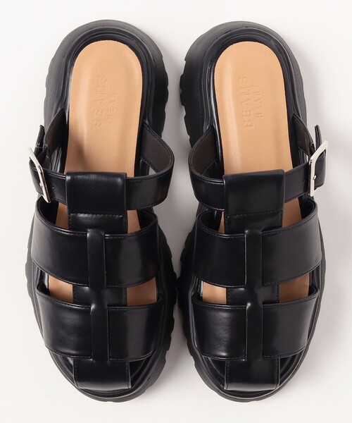 BEAMS HEART（ビームスハート）の「ボリュームソール グルカサンダル 25SS（22.5～24.5cm）（サンダル・レディース・シルバー/オフホワイト/ブラック・SMALL/LARGE/MEDIUM）」の5枚目の写真