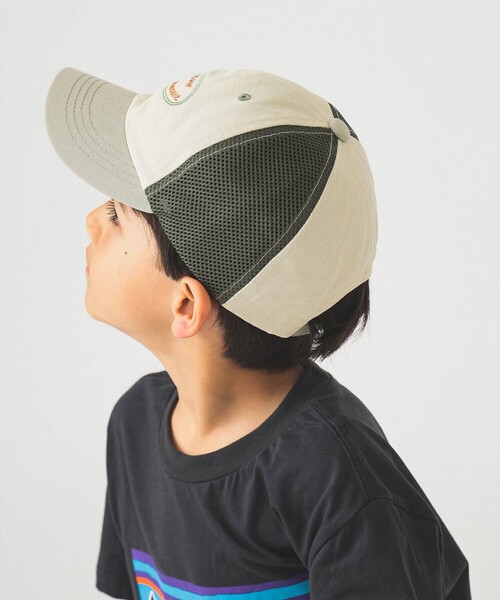 B:MING by BEAMS（ビーミングバイビームス）の「サイド メッシュキャップ 2025SS（キャップ・キッズ・ワイン/グレー/ケリーグリーン・ONE SIZE）」の3枚目の写真
