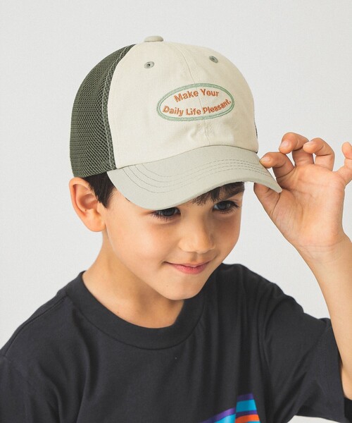 B:MING by BEAMS（ビーミングバイビームス）の「サイド メッシュキャップ 2025SS（キャップ・キッズ・ワイン/グレー/ケリーグリーン・ONE SIZE）」の5枚目の写真