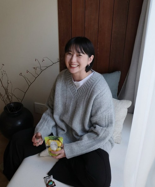 セール】RANDOM RIB KNIT TOPS（ニット/セーター）｜MANOF（マノフ）の