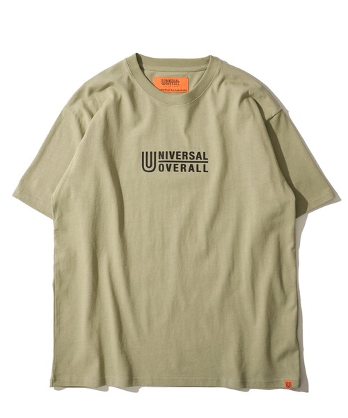 UNIVERSAL OVERALL（ユニバーサルオーバーオール）の「【UNIVERSAL OVERALL】 別注 3D CENTER LOGO TEE / センターロゴクルーネックTシャツ（Tシャツ/カットソー・メンズ・ブラック/サックスブルー/ライトピンク/チャコールグレー/セージグリーン/ホワイト/グリーン/オートミール/ネイビー・SMALL/MEDIUM/LARGE/X-LARGE）」の20枚目の写真