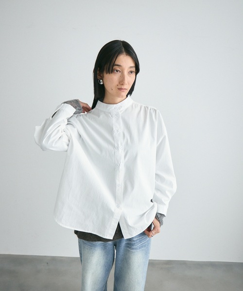 Bib front button shirt / ビブフロントボタンシャツ（シャツ/ブラウス 