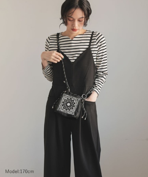 DONOBAN（ドノバン）の「マルシェサコッシュ（ボディバッグ/ウエストポーチ・レディース・グレー/ホワイト/ブラック・ONE）」の15枚目の写真