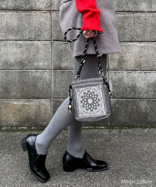 DONOBAN（ドノバン）の「マルシェサコッシュ（ボディバッグ/ウエストポーチ・レディース・グレー/ホワイト/ブラック・ONE）」の22枚目の写真