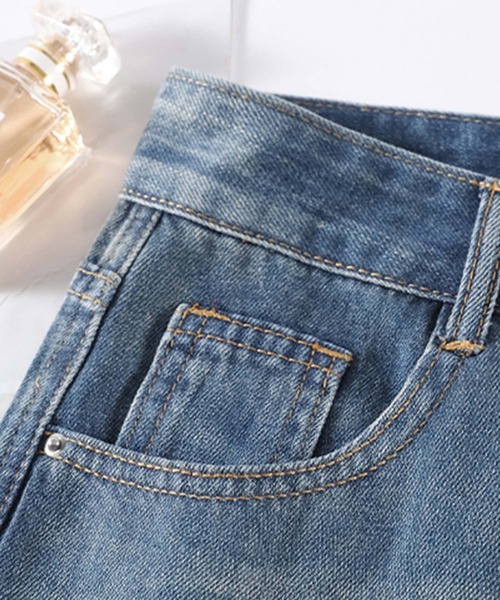 BANICO(バニコ)の「【BANICO】ウォッシュデニムパンツ(デニムパンツ・レディース・ブルー/ライトブルー・LARGE/MEDIUM/SMALL)」の16枚目の写真