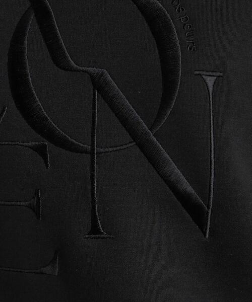 grove（グローブ）の「サークルロゴ刺繍ダンボールスエット（スウェット・レディース・ブラック/オフホワイト/ナチュラル・02/03/01/04/05）」の12枚目の写真