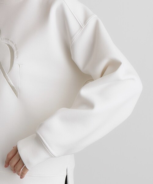 grove（グローブ）の「サークルロゴ刺繍ダンボールスエット（スウェット・レディース・ブラック/オフホワイト/ナチュラル・02/03/01/04/05）」の21枚目の写真