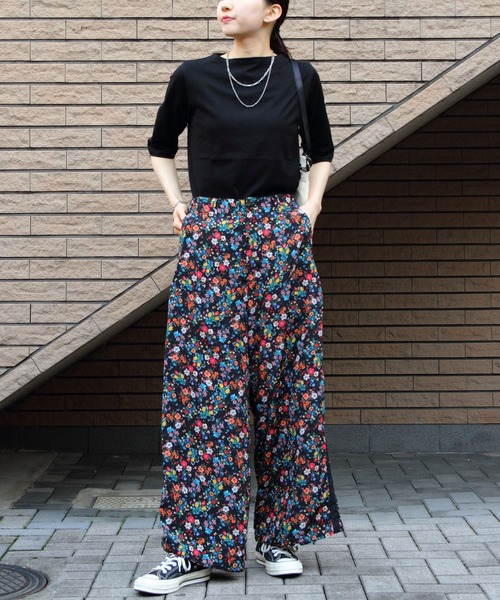 セール】ORCIVAL/オーシバル ボートネックハーフスリーブプル