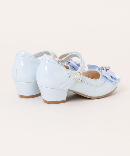ASBee（アスビー）の「Betty Kids ベティキッズ キッズ セレブレイトパンプス フォーマルシューズ バレエシューズ リボン ビジュー 226360（バレエシューズ・キッズ・パープル/サックスブルー/ブラック/ホワイト・22.0cm/18.0cm/19.0cm/20.0cm/21.0cm/17.0cm）」の6枚目の写真