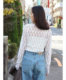 Ungrid | シアーレースロングスリーブTee(Tシャツ/カットソー)