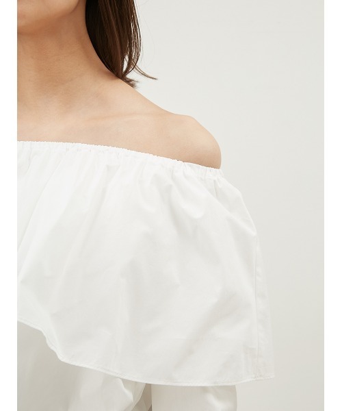 Mila Owen(ミラオーウェン)の「付け襟つき4WAYオフショルブラウス【手洗い可能】(シャツ/ブラウス・レディース・ホワイト/ネイビー/ピンク・1/0)」の8枚目の写真