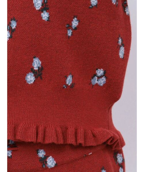 jouetie（ジュエティ）の「【jouetie×HTH】フリルフラワーニット【コラボ/セットアップ対応】（ニット/セーター・レディース・レッド/アイボリー・MEDIUM）」の19枚目の写真