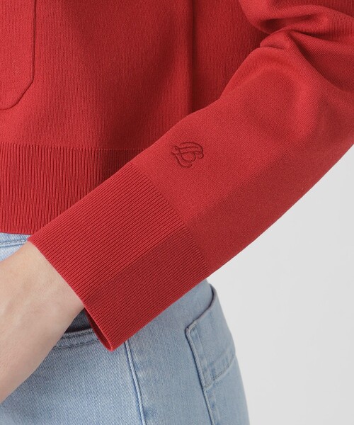 BLUE LABEL CRESTBRIDGE(ブルーレーベルクレストブリッジ)の「コットンポリエステルスムースニットカーディガン(カーディガン/ボレロ・レディース・レッド系その他/ダークネイビー/イエロー/オフホワイト/ブルー・38)」の22枚目の写真
