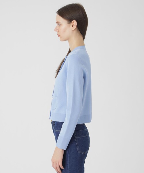 BLUE LABEL CRESTBRIDGE(ブルーレーベルクレストブリッジ)の「コットンポリエステルスムースニットカーディガン(カーディガン/ボレロ・レディース・レッド系その他/ダークネイビー/イエロー/オフホワイト/ブルー・38)」の19枚目の写真