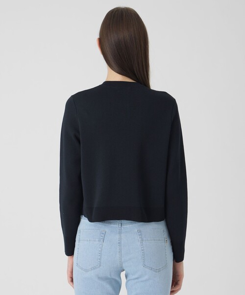 BLUE LABEL CRESTBRIDGE(ブルーレーベルクレストブリッジ)の「コットンポリエステルスムースニットカーディガン(カーディガン/ボレロ・レディース・レッド系その他/ダークネイビー/イエロー/オフホワイト/ブルー・38)」の13枚目の写真