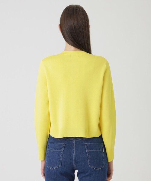BLUE LABEL CRESTBRIDGE(ブルーレーベルクレストブリッジ)の「コットンポリエステルスムースニットカーディガン(カーディガン/ボレロ・レディース・レッド系その他/ダークネイビー/イエロー/オフホワイト/ブルー・38)」の8枚目の写真