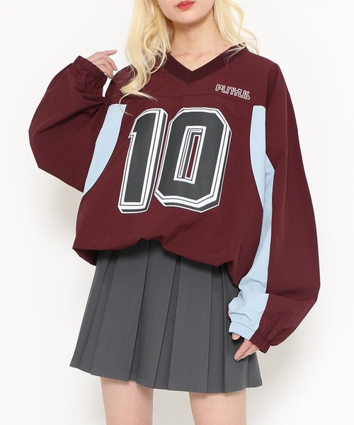 PUNYUS（プニュズ）の「ナンバリングユニフォーム（Tシャツ/カットソー・レディース・ブラック/ネイビー/ワインレッド/ピンク・3/4）」の18枚目の写真