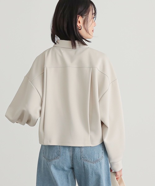 n'OrLABEL（ノアールレーベル）の「【機能素材】『ダンボールニットショートカーディガン』（カーディガン/ボレロ・レディース・ブラック/アイボリー/ブルー・2/1）」の7枚目の写真