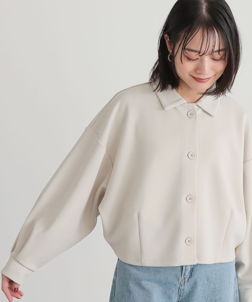 n'OrLABEL（ノアールレーベル）の「【機能素材】『ダンボールニットショートカーディガン』（カーディガン/ボレロ・レディース・ブラック/アイボリー/ブルー・2/1）」の12枚目の写真