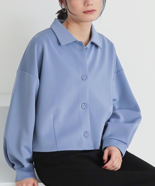 n'OrLABEL（ノアールレーベル）の「【機能素材】『ダンボールニットショートカーディガン』（カーディガン/ボレロ・レディース・ブラック/アイボリー/ブルー・2/1）」の18枚目の写真