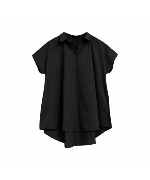 aquagarage(アクアガレージ)の「スキッパーシャツ(シャツ/ブラウス・レディース・ホワイト/ベージュ/イエロー/カーキ/ミント/ブラック・ONESIZE)」の13枚目の写真