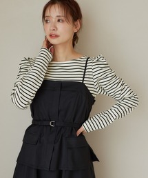 mysty woman | 【WEB限定】ギャザースリーブプルオーバー　326663(Tシャツ/カットソー)