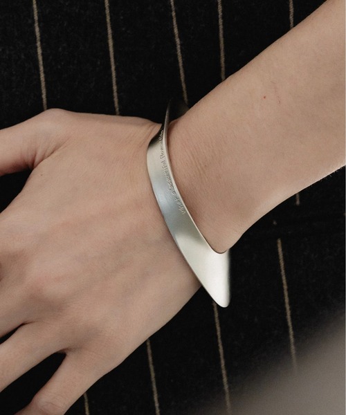 セール】Letterring Leaf Plate Bangle（バングル/リストバンド