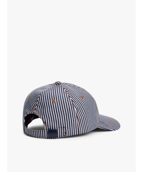 tommy jeans（トミー ジーンズ）の「ヘリテージストライプキャップ（キャップ・メンズ・ホワイト・FREE）」の2枚目の写真