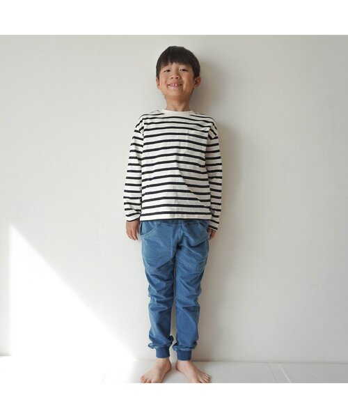 BREEZE(ブリーズ)の「【WEB限定】無地ボーダー長袖Tシャツ_ジュニア対応(Tシャツ/カットソー・キッズ・グリーン/ピンク/ブラック/ブルー/ベージュ/レッド/オフホワイト/ライム/その他11/その他13/ミント/オレンジ/その他12・100/110/90/120/130/140/150)」の22枚目の写真