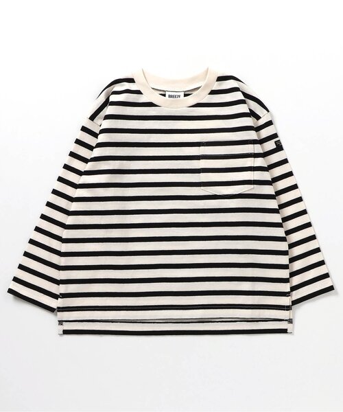 BREEZE(ブリーズ)の「【WEB限定】無地ボーダー長袖Tシャツ_ジュニア対応(Tシャツ/カットソー・キッズ・グリーン/ピンク/ブラック/ブルー/ベージュ/レッド/オフホワイト/ライム/その他11/その他13/ミント/オレンジ/その他12・100/110/90/120/130/140/150)」の17枚目の写真