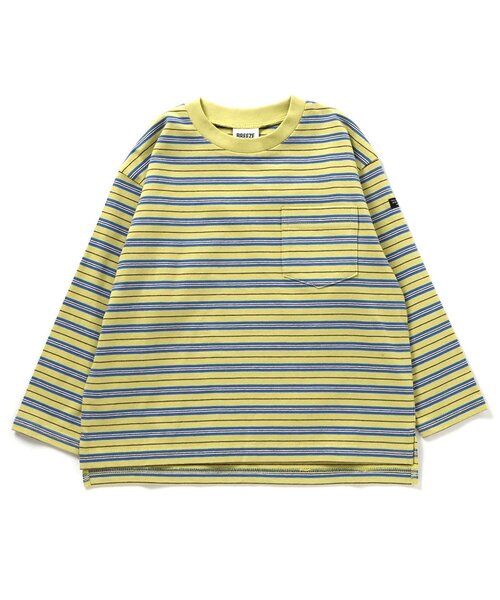 セール】【WEB限定/ジュニア対応】無地ボーダー長袖Tシャツ（T