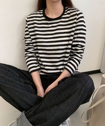 ボーダーカットソー