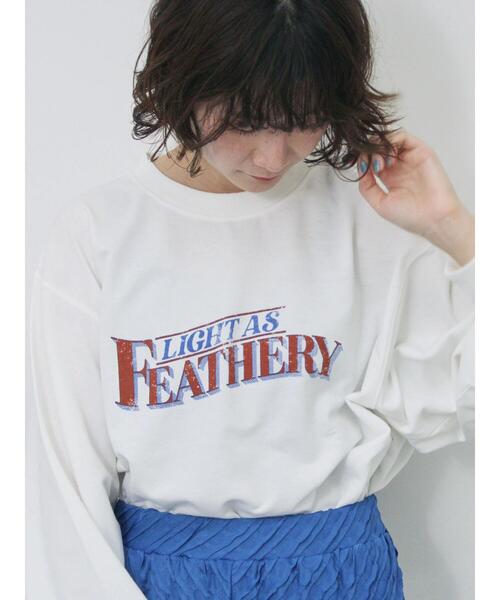 Samansa Mos2 blue（サマンサモスモスブルー）の「ミニ裏毛アソートプリントプルオーバー（ニット/セーター・レディース・グレー/チャコールグレー/ブルー/オフホワイト/イエロー・F）」の8枚目の写真